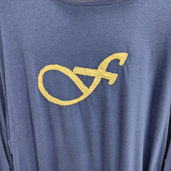 Blue Hoodie with White Logo - Picture 2 of 7